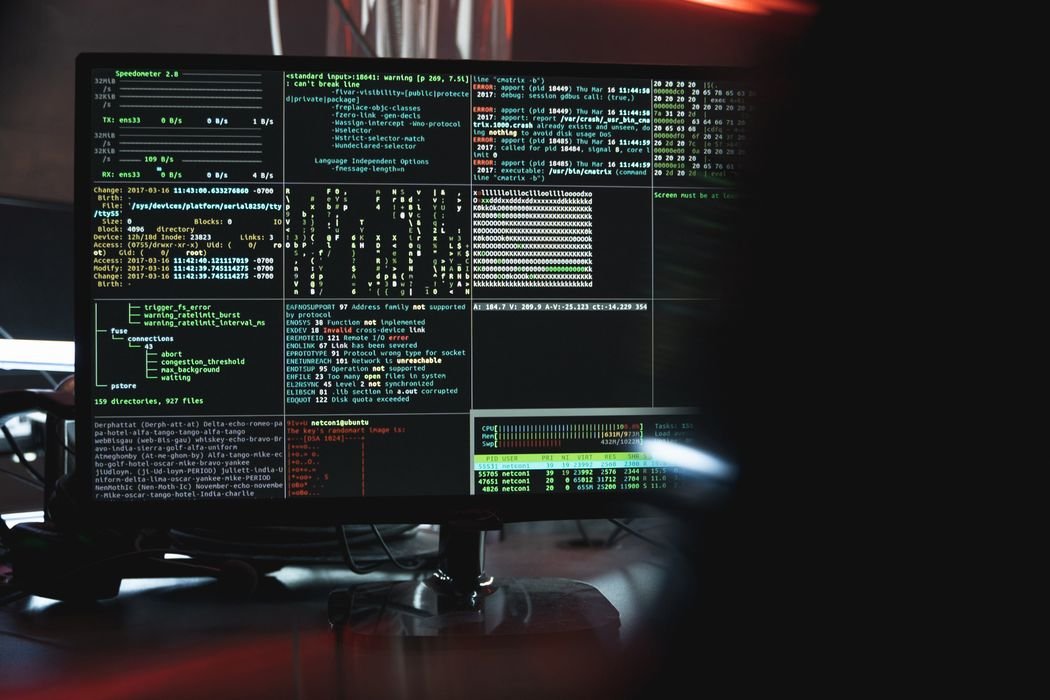 Secure login screen on laptop