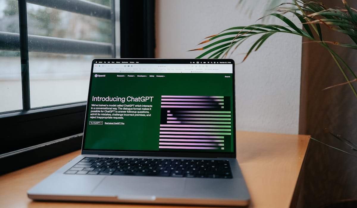 Laptop showing ChatGPT interface - ChatGPT Plus vs free comparison