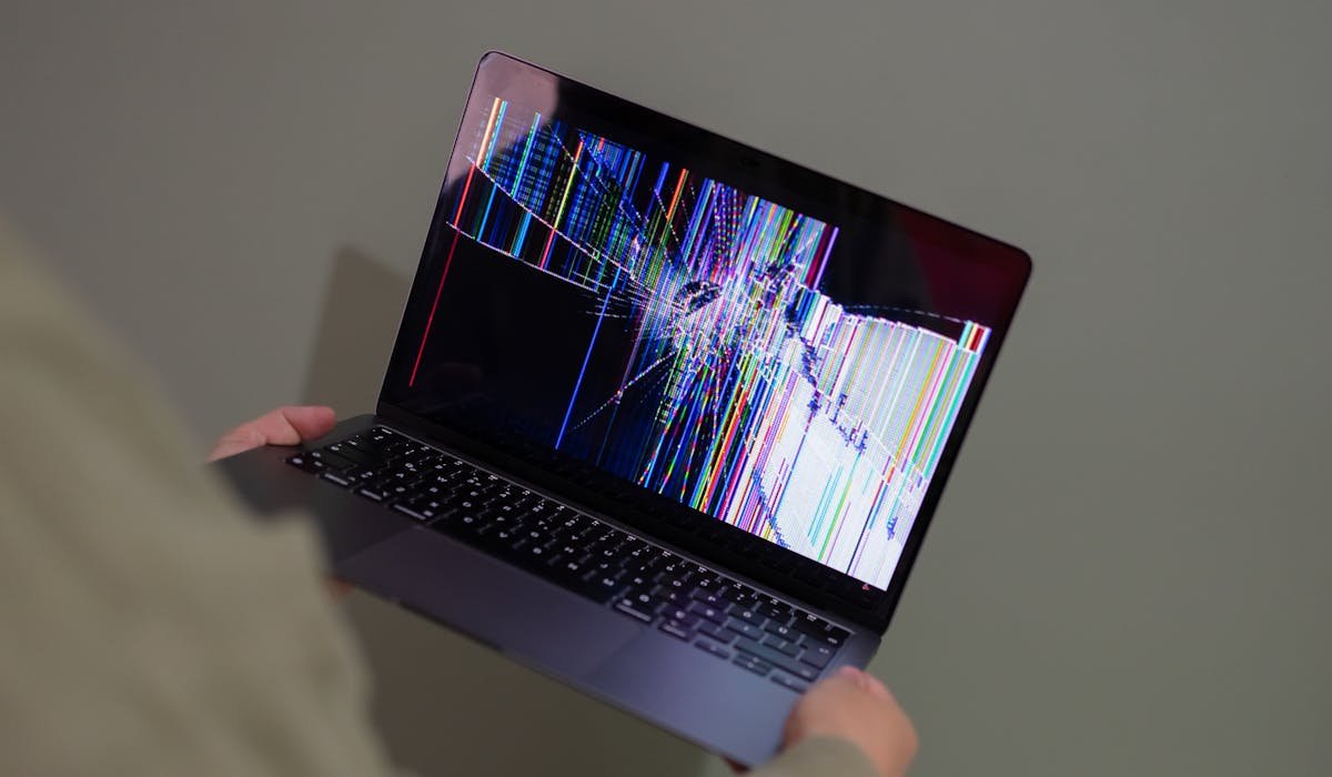 Laptop with display showing green tint - how to fix laptop green screen complete guide